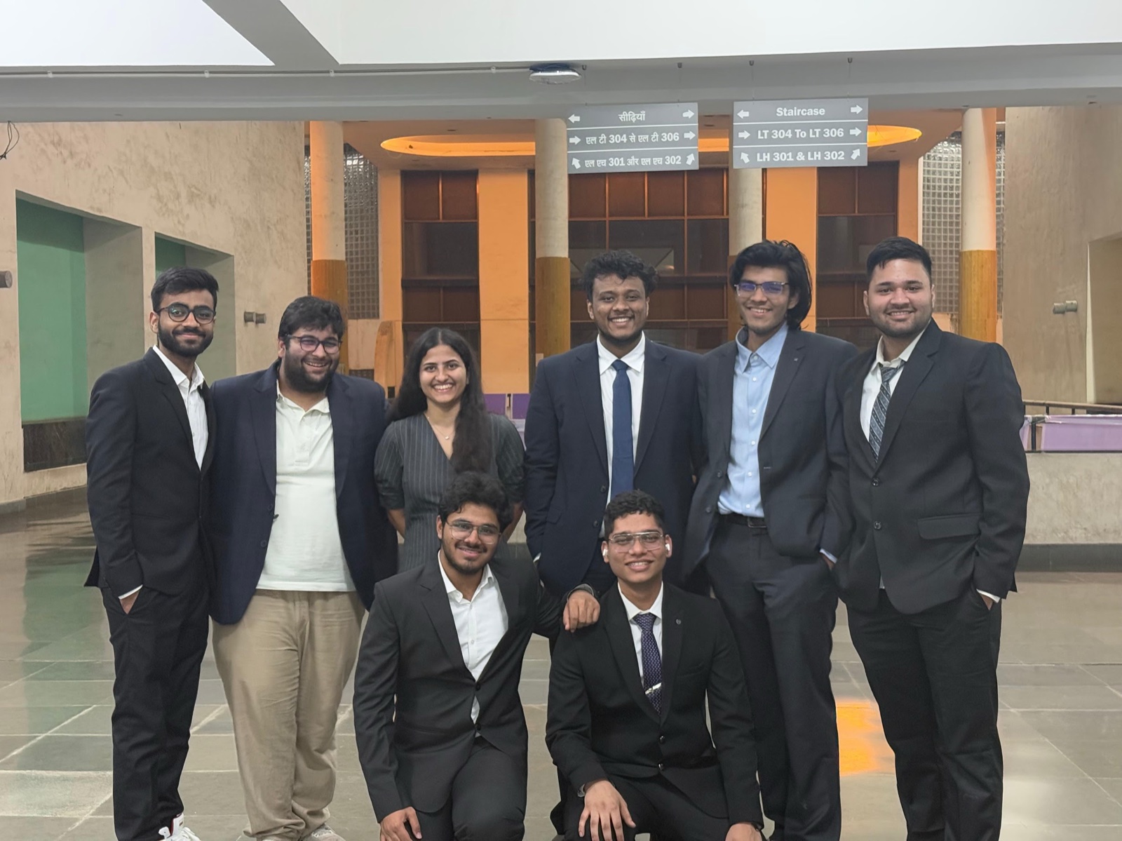 Ritul Kumawat with the IIT Delhi team at the Inter IIT Tech Meet 13.0
